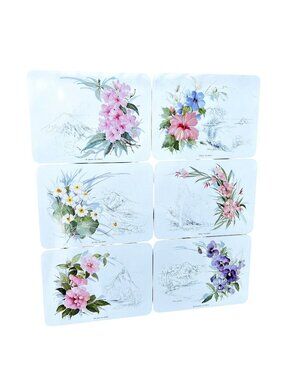 Jason Cork Back Table Placemats New Zealand Garden Designer Collection Set of 6